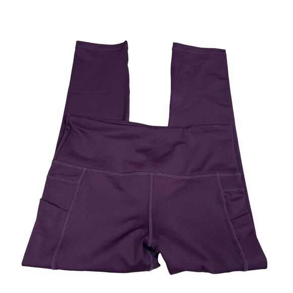 Ziya Active Purple Cropped Leggings Pants Workout Size 4 - Picture 3 of 10